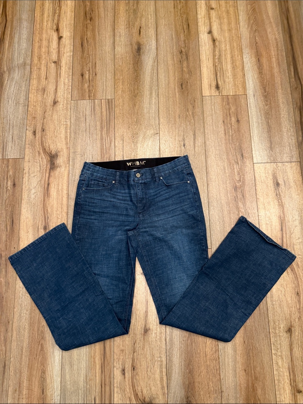 White House Black Market Women's Dark Blue Slim Boot Jeans (WHBM) Size 10